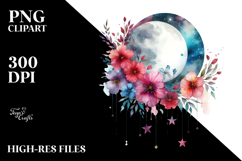 Vibrant Abstract Moon Product Image 2