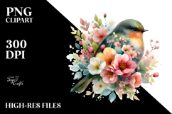 Butterfly Made of Spring Flowers, High-Res PNG Product Image 2
