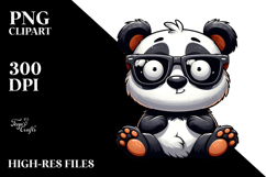 Goofy Panda with Sunglasses PNG Product Image 2