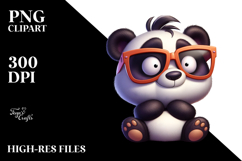 Goofy Panda with Sunglasses PNG Product Image 2