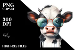 Enthusiastic Baby Cow, Transparent PNG Product Image 2