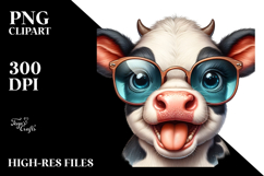 Enthusiastic Baby Cow, Transparent PNG Product Image 2