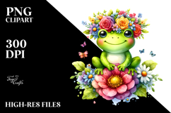 Cute Frog Flower Crown, 20 oz Tumbler Product Image 2