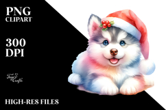 Cute Santa Hat Cat PNG Product Image 2