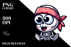 Silly Cartoon Skeletton PNG Product Image 2