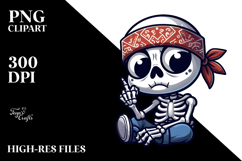 Silly Cartoon Skeletton PNG Product Image 2