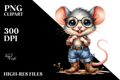 Shy Mouse Clipart Product Image 2