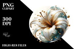 Glossy Lily Splash PNG Product Image 2