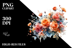 Colorful Abstract Wild Flowers, High-Res PNG Product Image 2