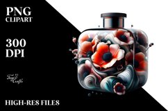Abstract Bottle Anemone Clipart Product Image 3