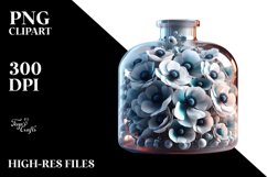 Abstract Bottle Anemone Clipart Product Image 3