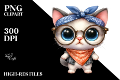 Expressive Baby Cat Clipart Product Image 2