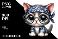 Expressive Baby Cat Clipart Product Image 2