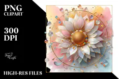 Abstract Sunflower Made of PNG Product Image 2