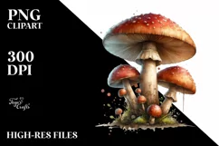 Detailed Mushroom, Transparent PNG Product Image 1