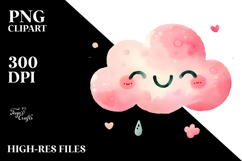 Whimsical Pinkish Cloud PNG Product Image 2