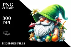 Gnome Beachwear Digital Painting | Clipart Product Image 3