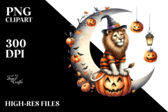 Lion Dressed for Halloween PNG Product Image 2