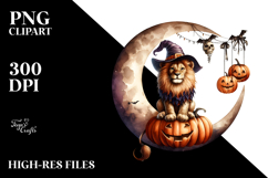 Lion Dressed for Halloween PNG Product Image 2