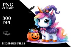 Cute Baby Unicorn Halloween Clipart Product Image 3
