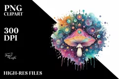 Colorful Watercolor Magical Baby Hummingbird Product Image 3