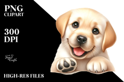 Baby Labrador Retriever Watercolor Cute PNG Product Image 2