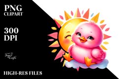 Baby Duck in Vibrant Watercolor, PNG Product Image 2