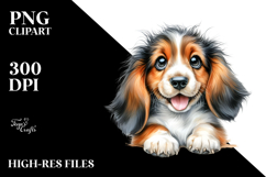 Whimsical Basset Hound Sticker Product Image 2