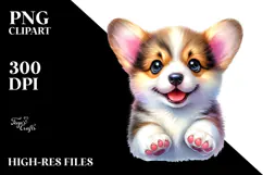 Expressive Baby Pembroke Welsh Corgi, Transparent PNG Product Image 2