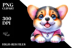 Expressive Baby Pembroke Welsh Corgi, Transparent PNG Product Image 2