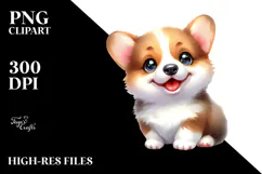 Expressive Baby Pembroke Welsh Corgi, Transparent PNG Product Image 2