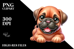 Baby Cartoon Bullmastiff, High-Res PNG Product Image 2