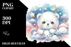 Cute Baby Polar Bear, Transparent PNG Product Image 3