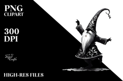 Gothic Dancing Gnome, High-Res PNG Product Image 2