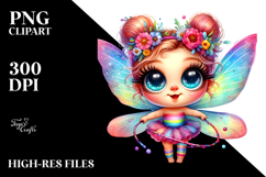 Vibrant Baby Fairy, Wearing Hula Hoop PNG Product Image 2