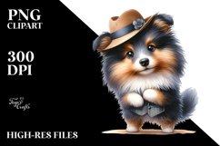 Human-like Shetland Sheepdog | Clipart Product Image 1