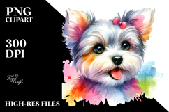 Colorful Watercolor Dog, Transparent PNG Product Image 2