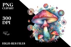 Magical Celestial Mushroom Watercolor Product Image 3