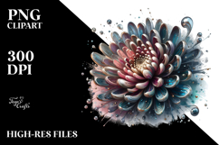 Abstract Shiny Chrysanthemum | Clipart Product Image 2
