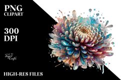 Abstract Shiny Chrysanthemum | Clipart Product Image 3