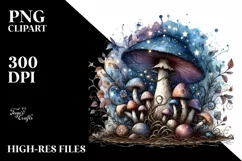 Detailed Magical Mushroom, Transparent PNG Product Image 3