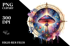 Magical Celestial Mushroom Tarot, Transparent PNG Product Image 2