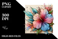Stained Hibiscus, Transparent PNG Product Image 2