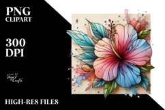 Stained Hibiscus, Transparent PNG Product Image 2
