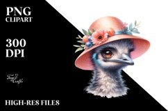 Vibrant Baby Emu with Hat Product Image 1