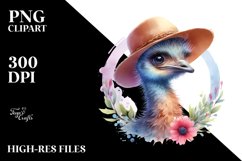 Vibrant Baby Emu with Hat Product Image 1