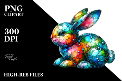 Colorful Bunny PNG Product Image 2