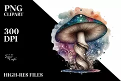Detailed Mystical Mushroom, Transparent PNG Product Image 3