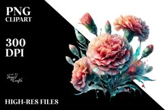 Detailed Carnation | Clipart Product Image 3
