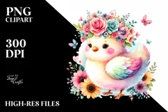 Colorful Flower Crown Watercolor Clipart Product Image 3